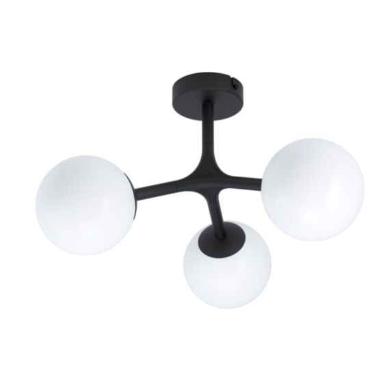 Plafonnier MARAGALL acier noir blanc G9-LED incl. 3 x 3W 3000k- EGLO