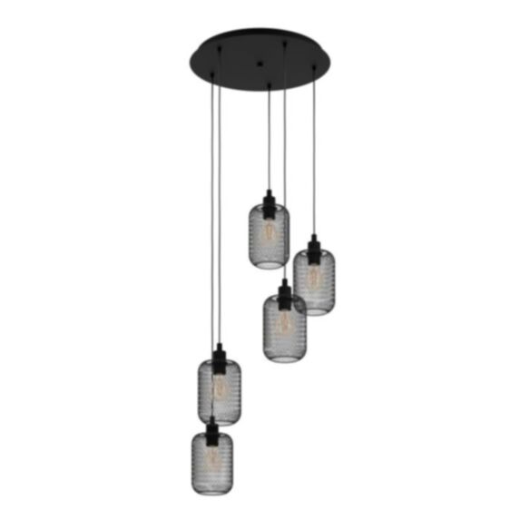 Suspension Acier Wrington E27x5 Noir - EGLO