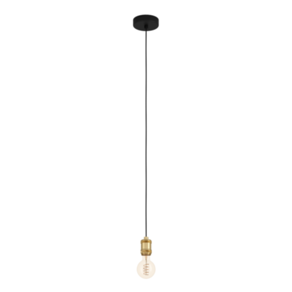 Suspension Yorth H.150cm Noir/Bronze E27x1 - EGLO
