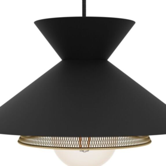 Suspension Grizedale 96 x 26 cm 3 x E27 40W acier noir - EGLO
