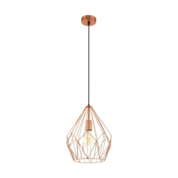 Suspension Carlton Ø31 x H110 cm acier cuivre E27x1 60W A++E - EGLO