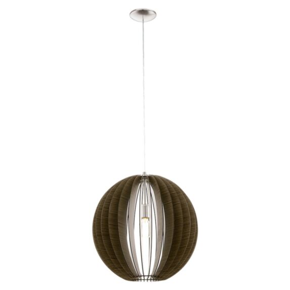 Suspension Cossano marron Ø50 cm E27 60W - EGLO