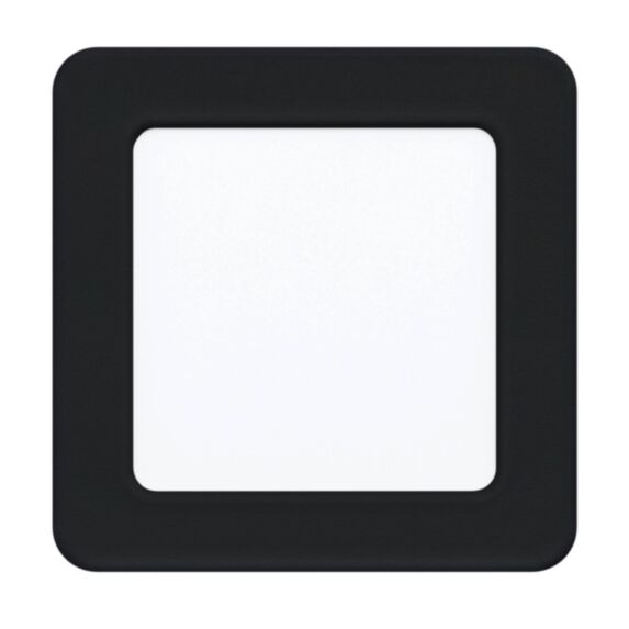 Led encastrable Fueva 5 carré noir 117 x 117 mm LED incl. 5.5W 4000k- EGLO