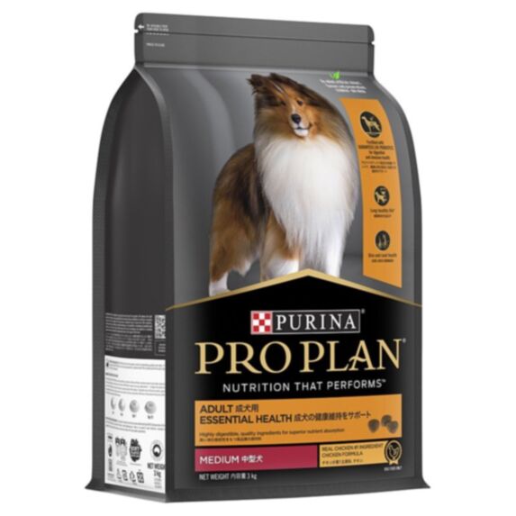 Nourriture pour chien adulte au poulet Essential Health Medium 3 kg - PROPLAN