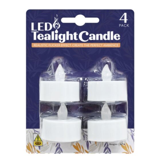 Lot de 4 bougies led - UBL