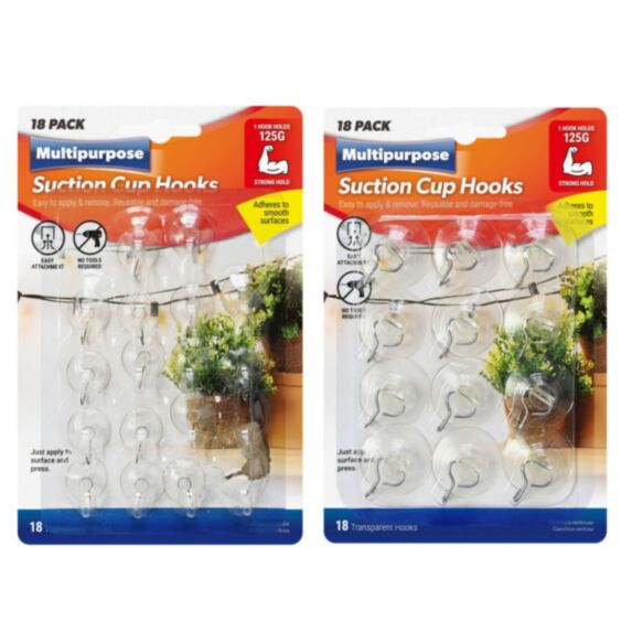 Lot de 18 crochets à ventouse PM et GM au choix - UBL