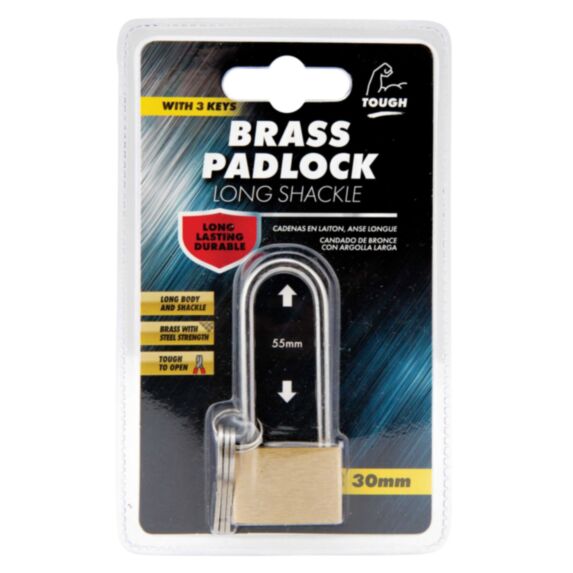 Cadenas longue manille 30 mm avec 3 clés - UBL