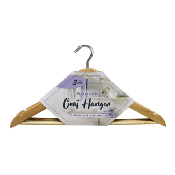 Lot de 3 cintres en bois - UBL