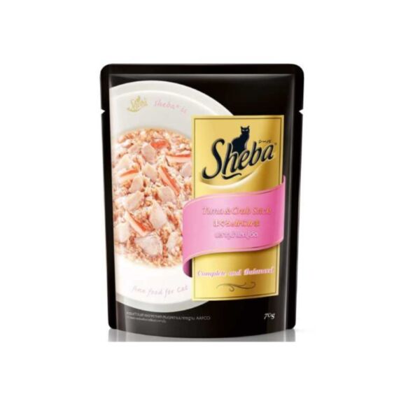 Aliment humide chat adulte Thon & Crabe 70 g - SHEBA®