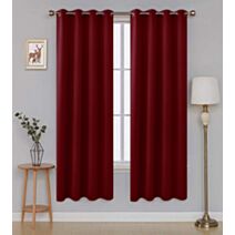 Rideau occultant 140 x 180 cm bordeaux 