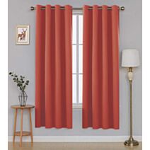 Rideau Oxford 140 x 180 cm orange saumon 