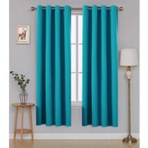 Rideau Oxford 140 x 180 cm bleu canard 