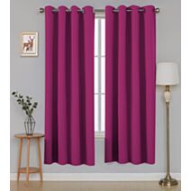 Rideau polyester Oxford 140 x 180 cm violet berry