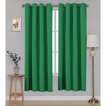 Rideau polyester Oxford 140 x 180 cm vert brillant 