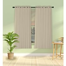Rideau Oxford polyester 140 x 180 cm beige sable - MAISON BONHEUR