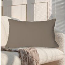 Coussin Oxford 50 x 30 cm taupe - MAISON BONHEUR
