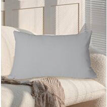 Coussin Oxford 50 x 30 cm gris clair - MAISON BONHEUR