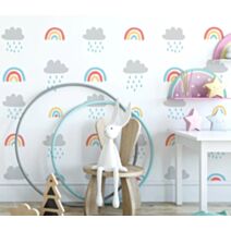 Pochoir multiusage Arc-en-cien et nuages - MO'CREATION
