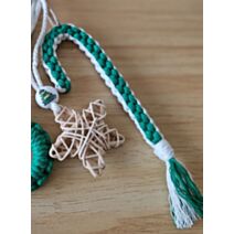 Décoration de Noël sucre d'orge en macramé - KREA LOKAL