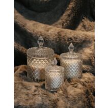 Bougie cire de soja pot en verre Luxe Crystal S Coco - CHARLOTTE SKIN