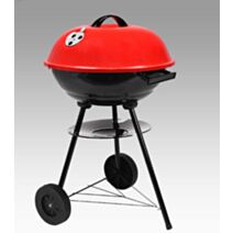 Barbecue boule 2 roues rouge noir INCONNUE