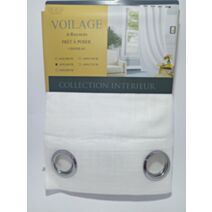 Voilage rayures JY-493 140 x 240 cm blanc