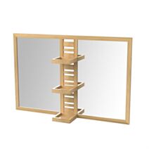 Miroir salle de bain bambou Breeze 100 cm