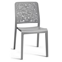 Chaise Charlotte City gris galet - EVOLUTIF