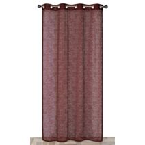 Voilage jacquard animal 140 x 240 cm bordeaux - CARPENTIER