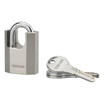 Cadenas + 3 Clés Octo-P Chromé Anse Acier 40mm - THIRARD