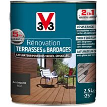 Rénovation Terrasses & Bardages mat anthracite 2,5 L - V33