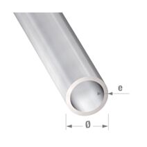 Tube rond alu anodisé incolore 6 x 1 mm 1m - CQFD