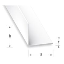 Cornière PVC blanc 35 x 35 mm 2,6m - CQFD