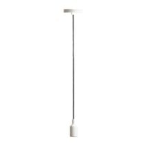 Suspension cordon électrique tissu H100 cm silicone noir/blanc - OSTARIA