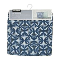 Housse de coussin carrée Plumes 40 x 40 cm navy - OSTARIA