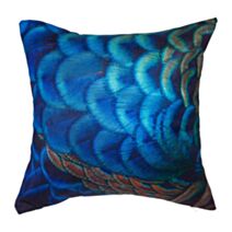 Housse de coussin carrée Ecailles 40 x 40 cm vert - OSTARIA