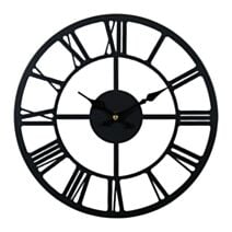 Horloge métal Uliss Ø30 cm noir - OSTARIA