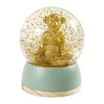 Boule à neige Singe Ø11 x H13 cm verre bleue - OSTARIA
