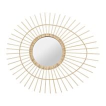 Miroir ovale rotin 64 x 74 cm - OSTARIA