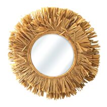 Miroir rond Rafia Ø48 cm - OSTARIA