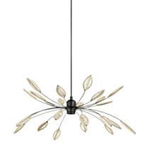 Suspension Ellise Ø60 cm E27 métal noir / cordage naturel - OSTARIA 