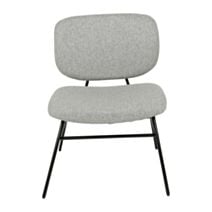 Chaise Sulli 55 x 55 x 75 cm gris chiné - OSTARIA
