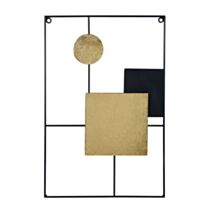 Décoration murale Ottawa 40 x 60 cm métal doré/noir 2 assort - OSTARIA