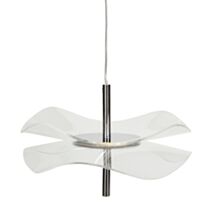 Suspension LED Stellar Ø20 x H13 cm acrylique aluminium - OSTARIA