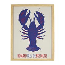 Affiche encadrée Homard 47 x 62 cm 2 assortis - OSTARIA