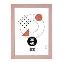 Cadre photo Paola rose 30 x 40 cm - OSTARIA
