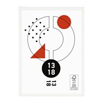Cadre photo Marco clip blanc 13 x 18 cm PVC - OSTARIA
