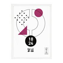 Cadre photo Marco clip blanc 18 x 24 cm PVC - OSTARIA