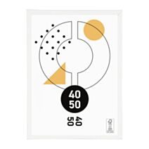 Cadre photo Marco clip blanc 40 x 50 cm PVC - OSTARIA