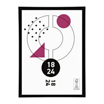 Cadre photo Marco clip noir 18 x 24 cm PVC - OSTARIA